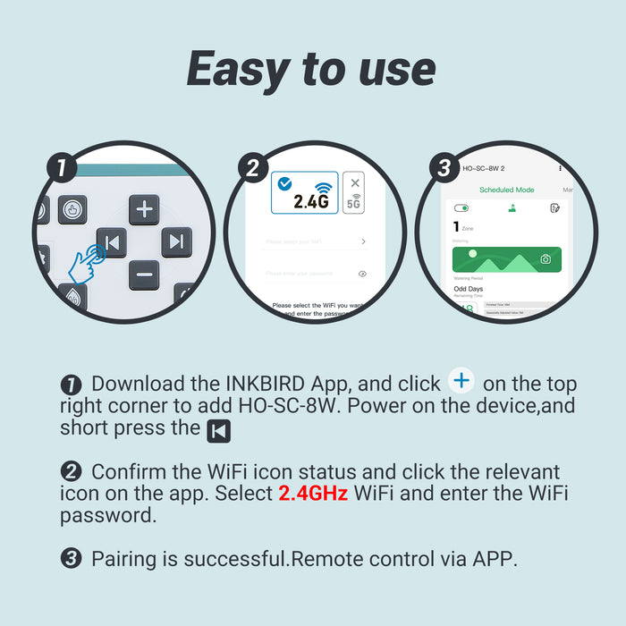 HiOazo Smart Indoor Sprinkler Controller 8-Zone, WiFi Irrigation System Controller, Free APP, Support Rain Sensor, Automatic/ Manual Watering