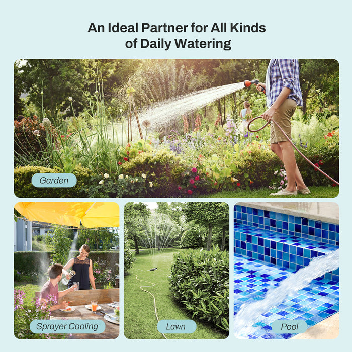 HiOazo 2-Zone Programmable 6 Plans Sprinkler Timer, Auto/Manual/Rain Delay Mode, Irrigation Timer with Daily/Week/Specific Days Cycle for Yard Lawn Pool